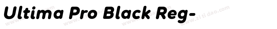 Ultima Pro Black Reg字体转换